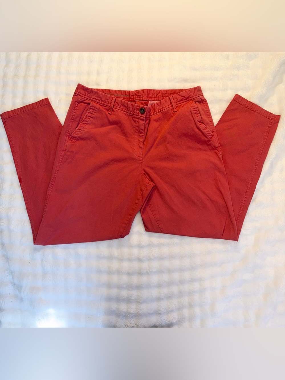 TALBOTS Women’s Girlfriend Chico Faded Red Jeans Size 12 - Picture 2 of 10
